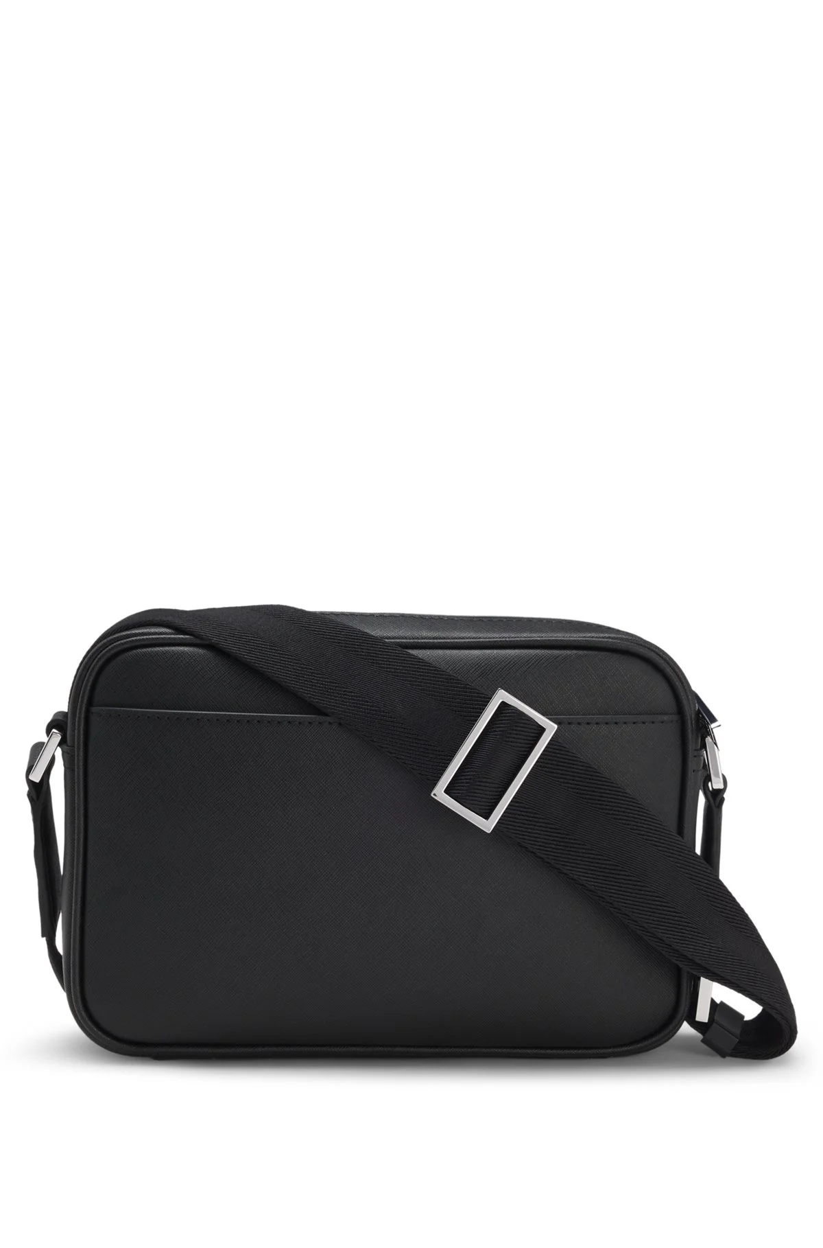 CROSSBODY BAG WITH SILVER-TONE LOGO LETTERING - 1