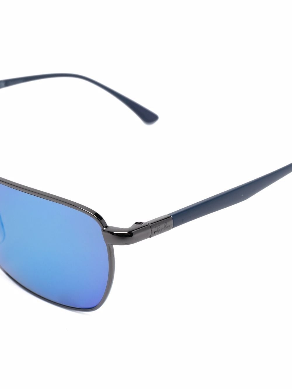 mirrored rectangle-frame sunglasses - 3