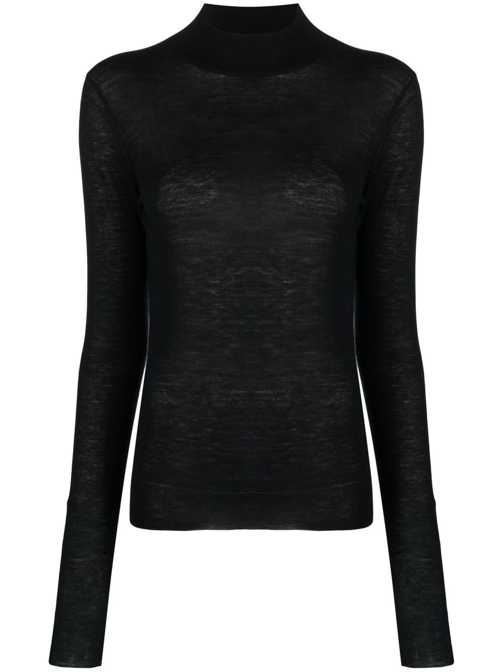 long-sleeved cashmere jumper - 1
