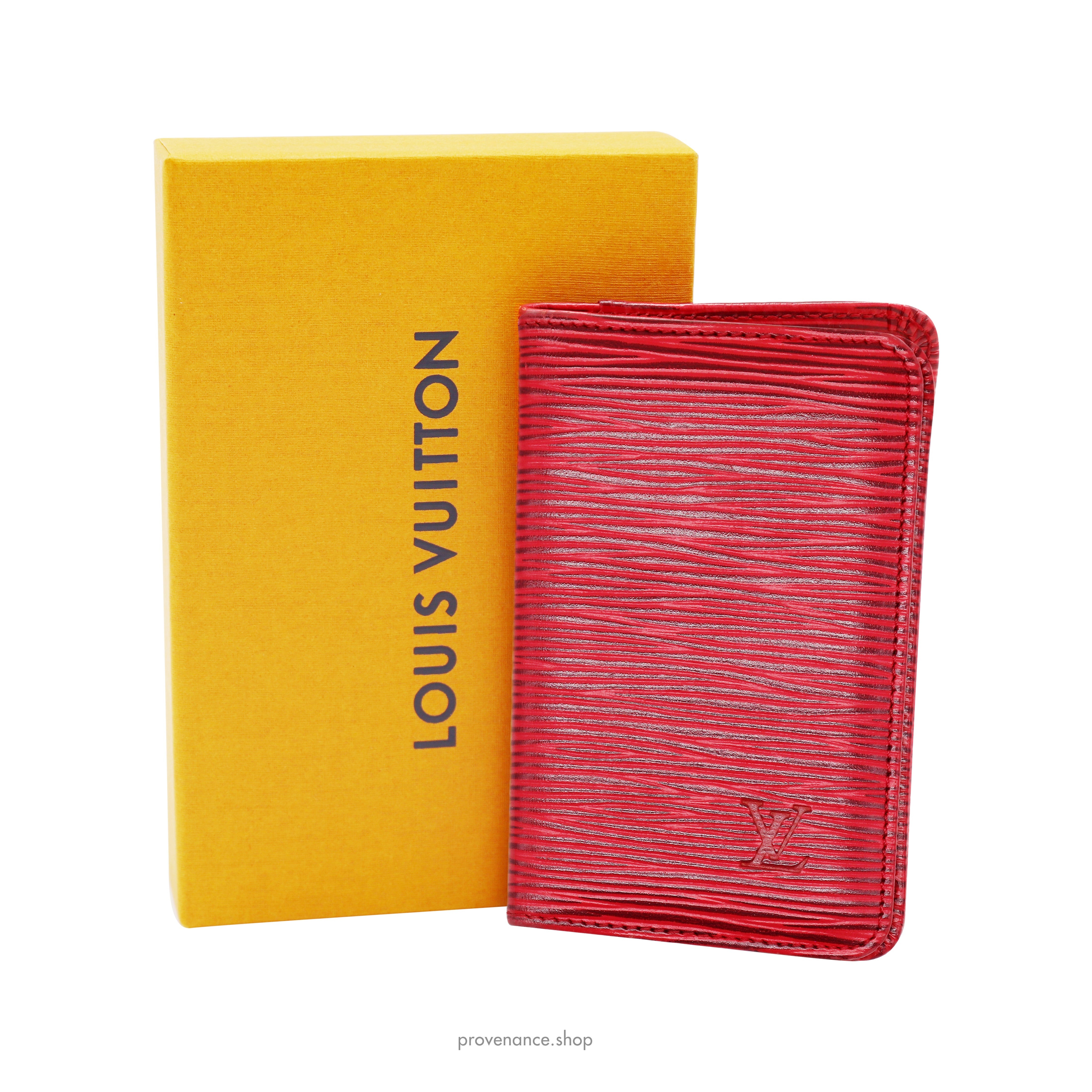 Louis Vuitton Pocket Organizer Wallet - Red Epi Leather - 1