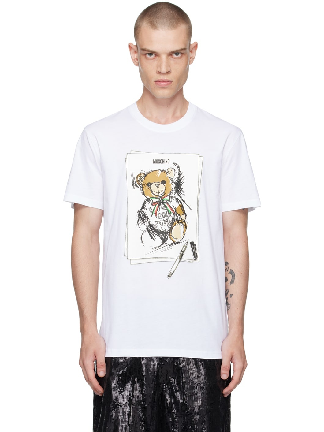 White Teddy Bear T-Shirt - 1
