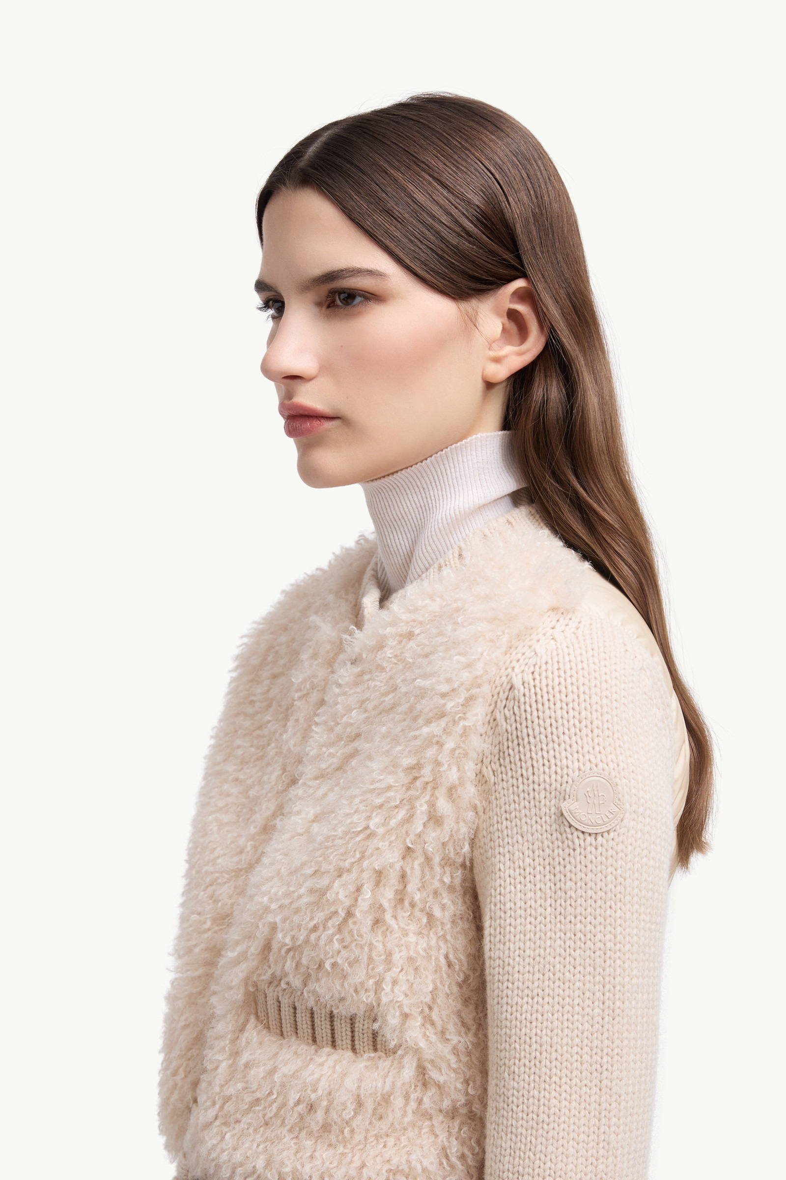 Padded Wool & Teddy Cardigan - 4