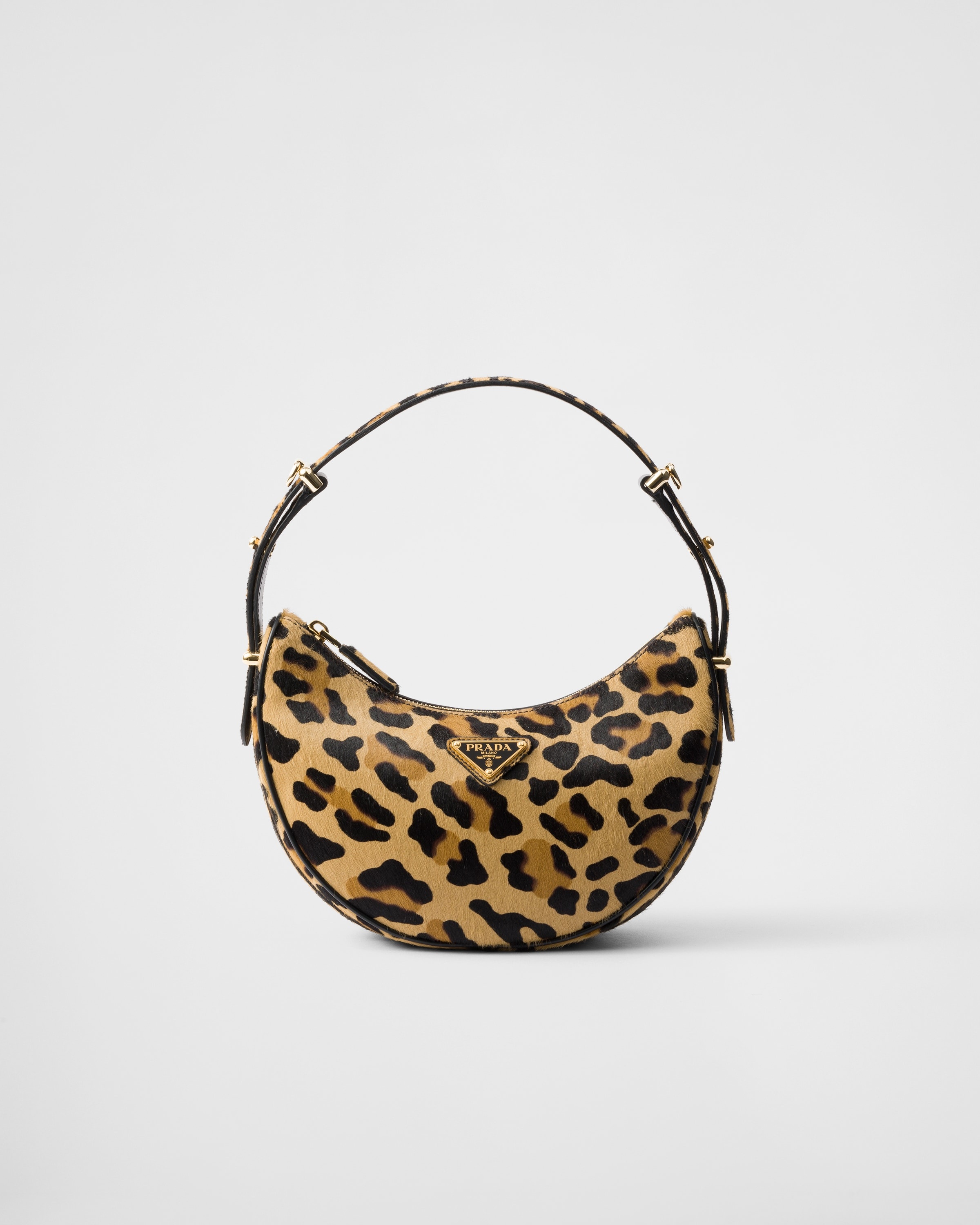 Prada Arqué printed leather shoulder bag - 1
