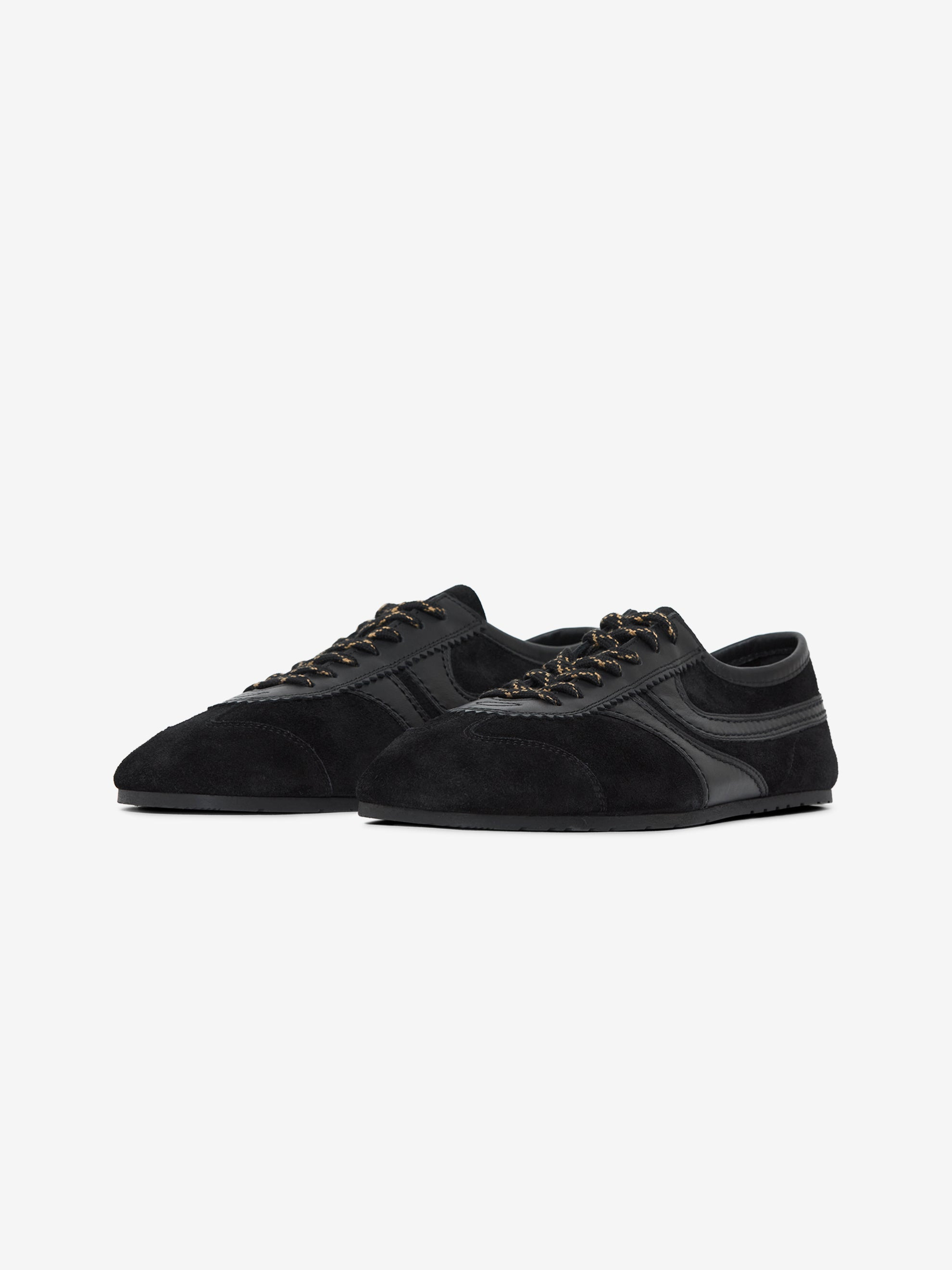 CALF LEATHER SNEAKERS (BLACK) - 2