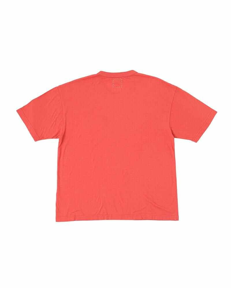 visvim AMPLUS TEE S/S DMGD (U.D.) RED outlook