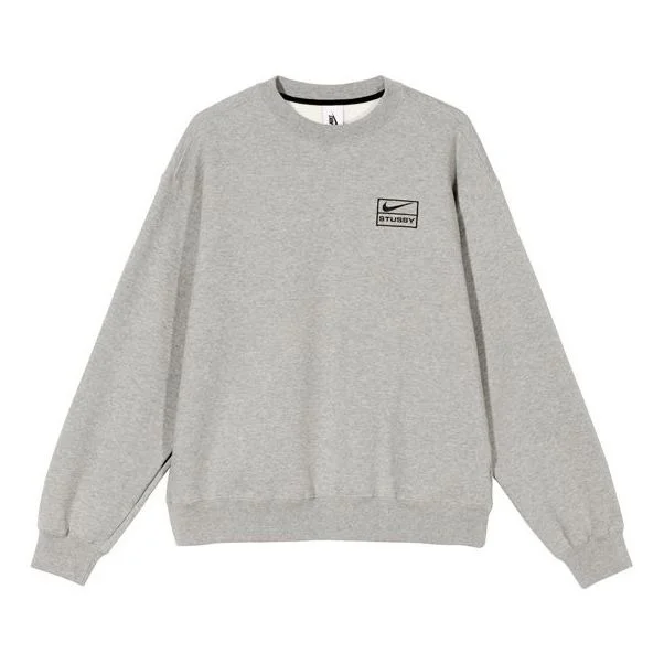 Nike x Stussy NRG BR Crew Fleece 'Grey' CT4311-063 - 1