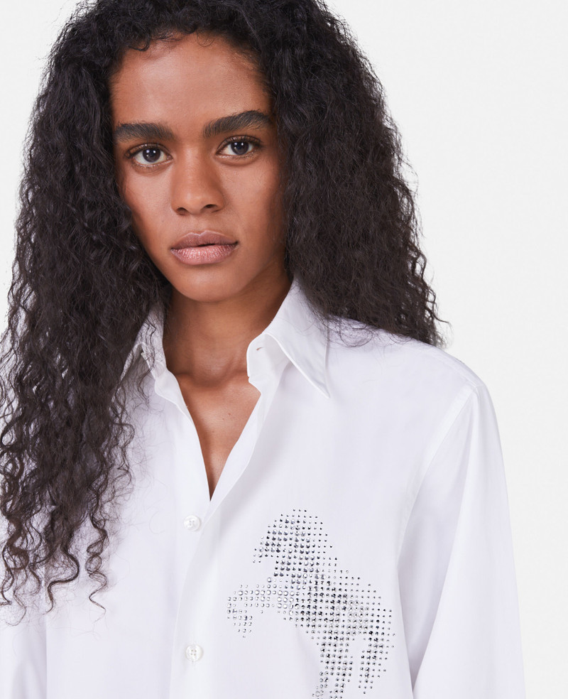 Horse Crystal Embroidery Shirt 4