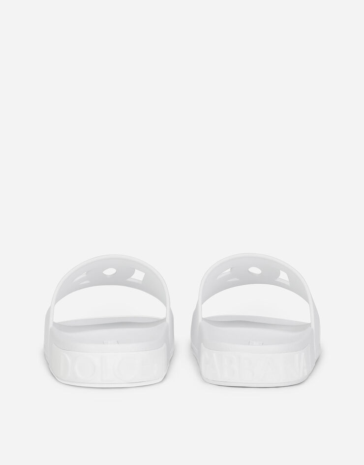 Rubber beachwear sliders with DG Millennials logo - 3