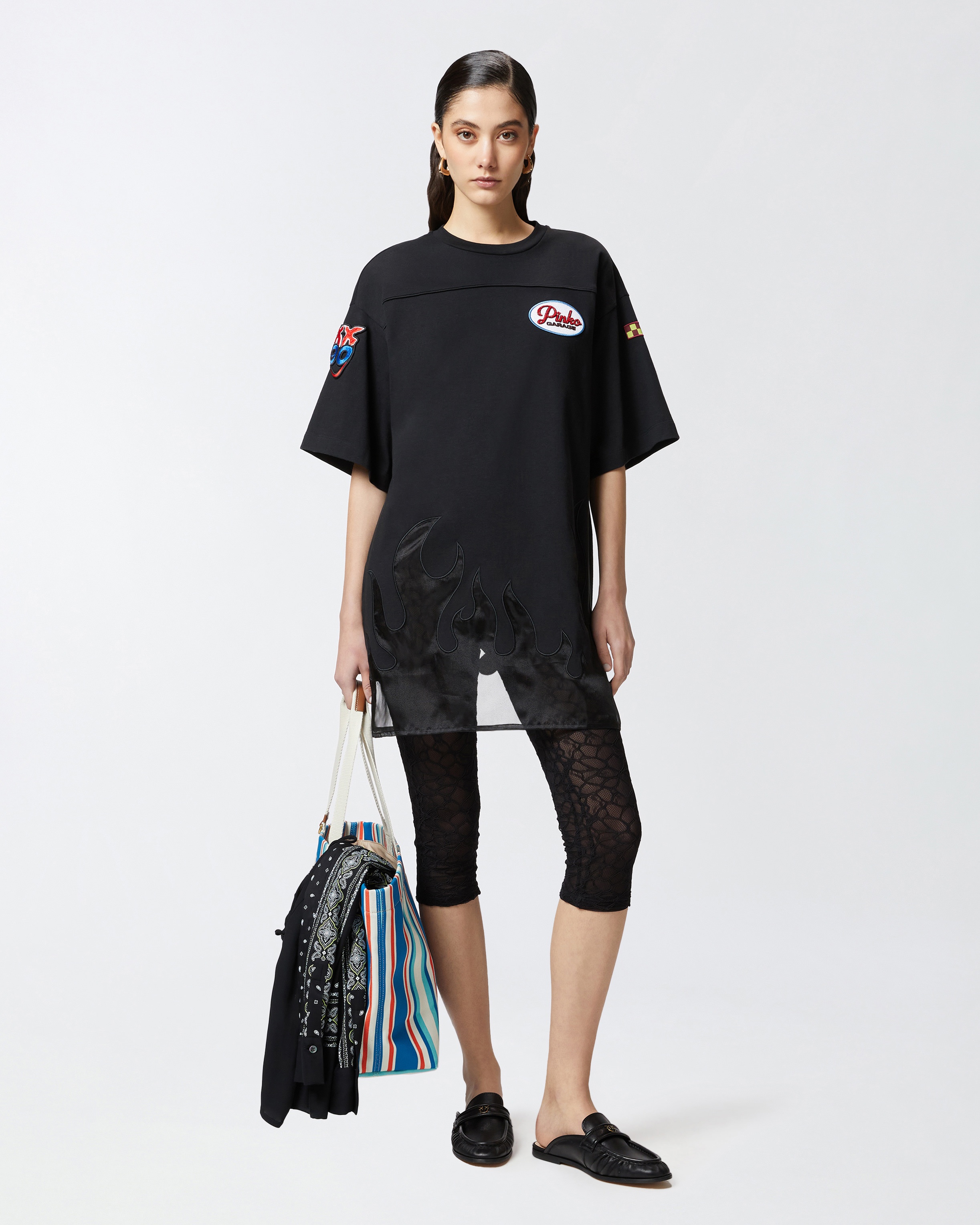 OVERSIZED MAXI T-SHIRT PINKO GARAGE - 3
