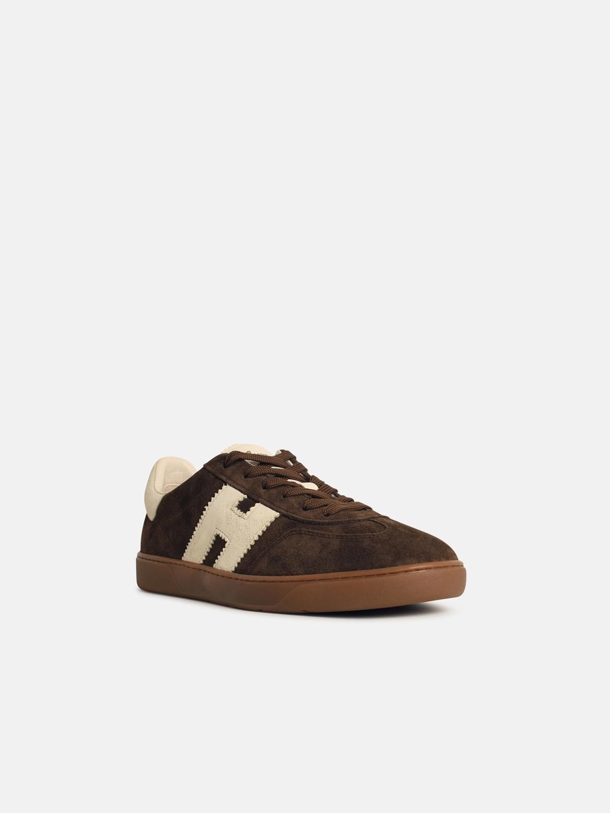 'COOL' BROWN SUEDE SNEAKERS - 2