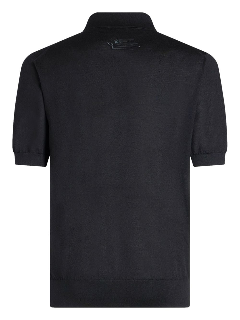 Pegaso-embroidered  knitted polo shirt - 5