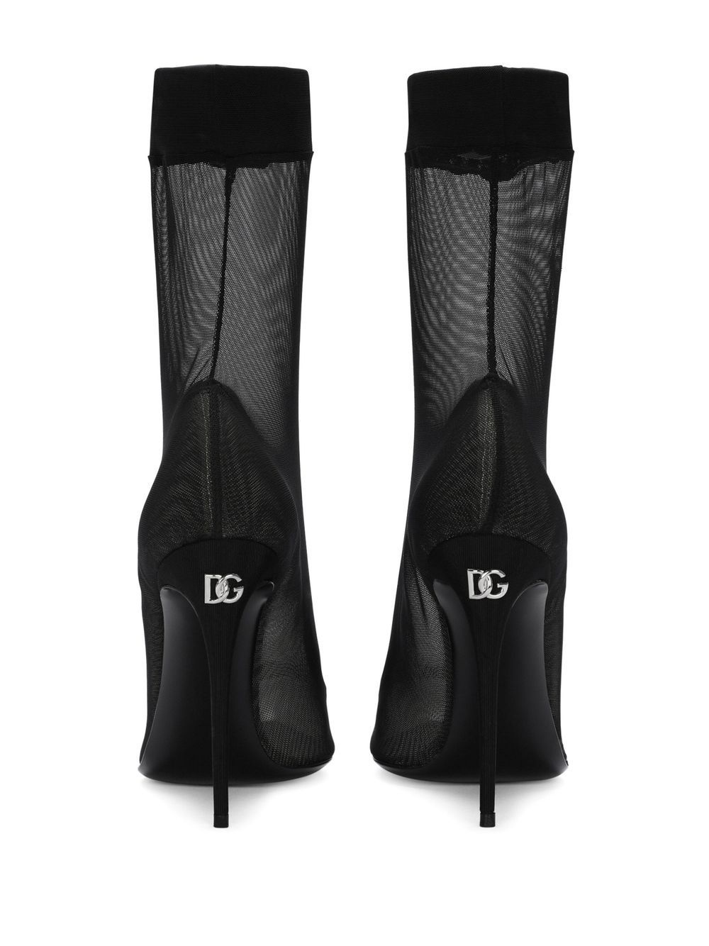 KIM DOLCE&GABBANA sheer mesh-design boots - 3