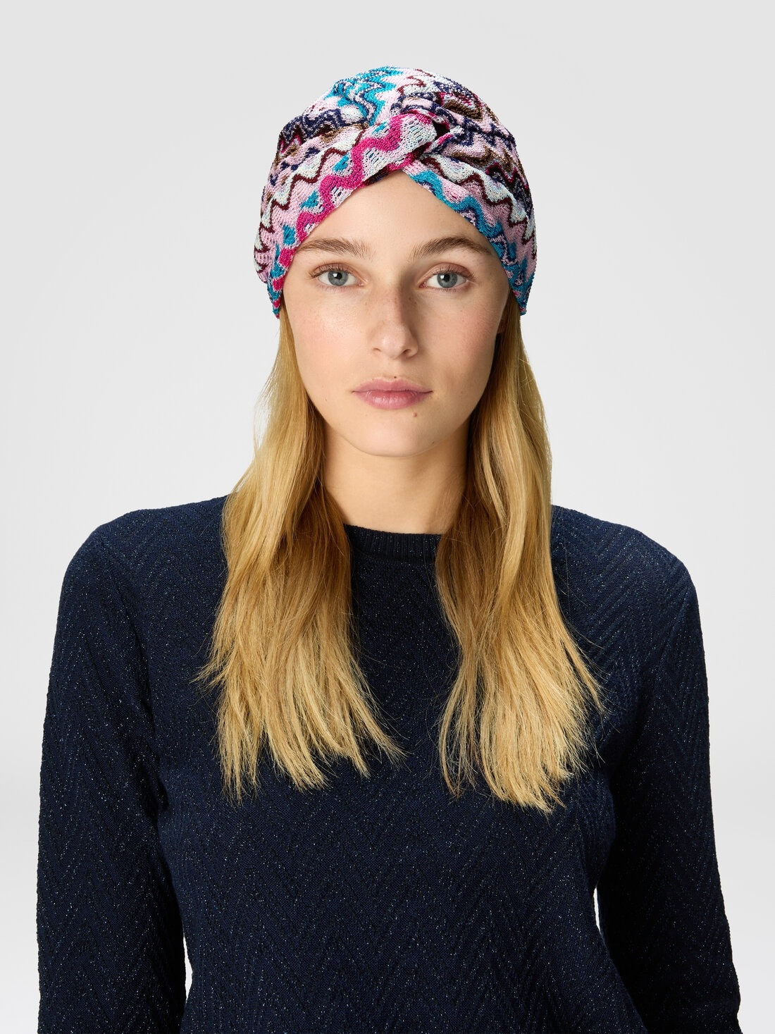 Chevron viscose turban - 3
