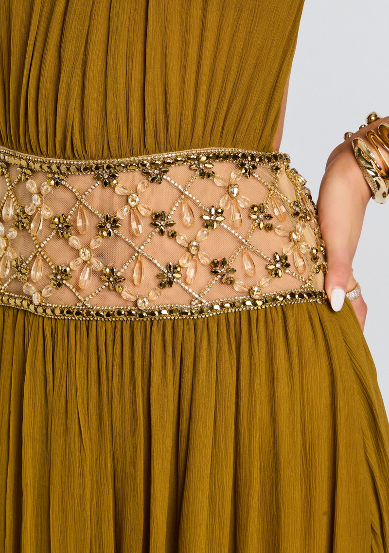 RETROFÊTE KREELI EMBELLISHED DRESS outlook