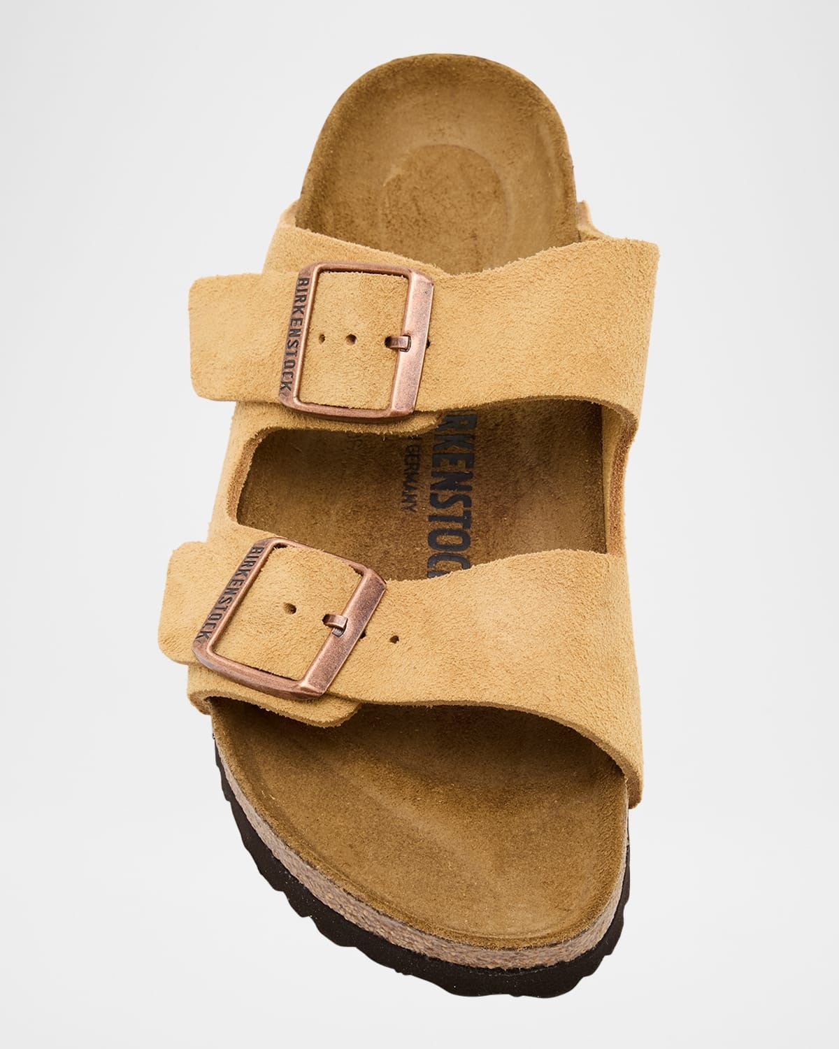 Arizona Suede Dual-Buckle Slide Sandals - 4