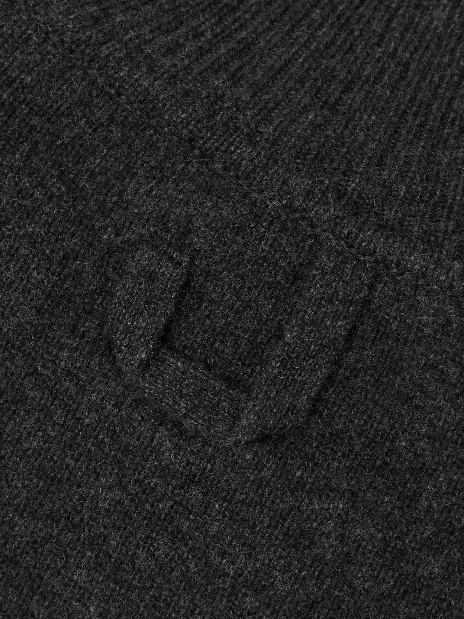 Castagna wool and cashmere-blend turtleneck sweater Dark gray - 4