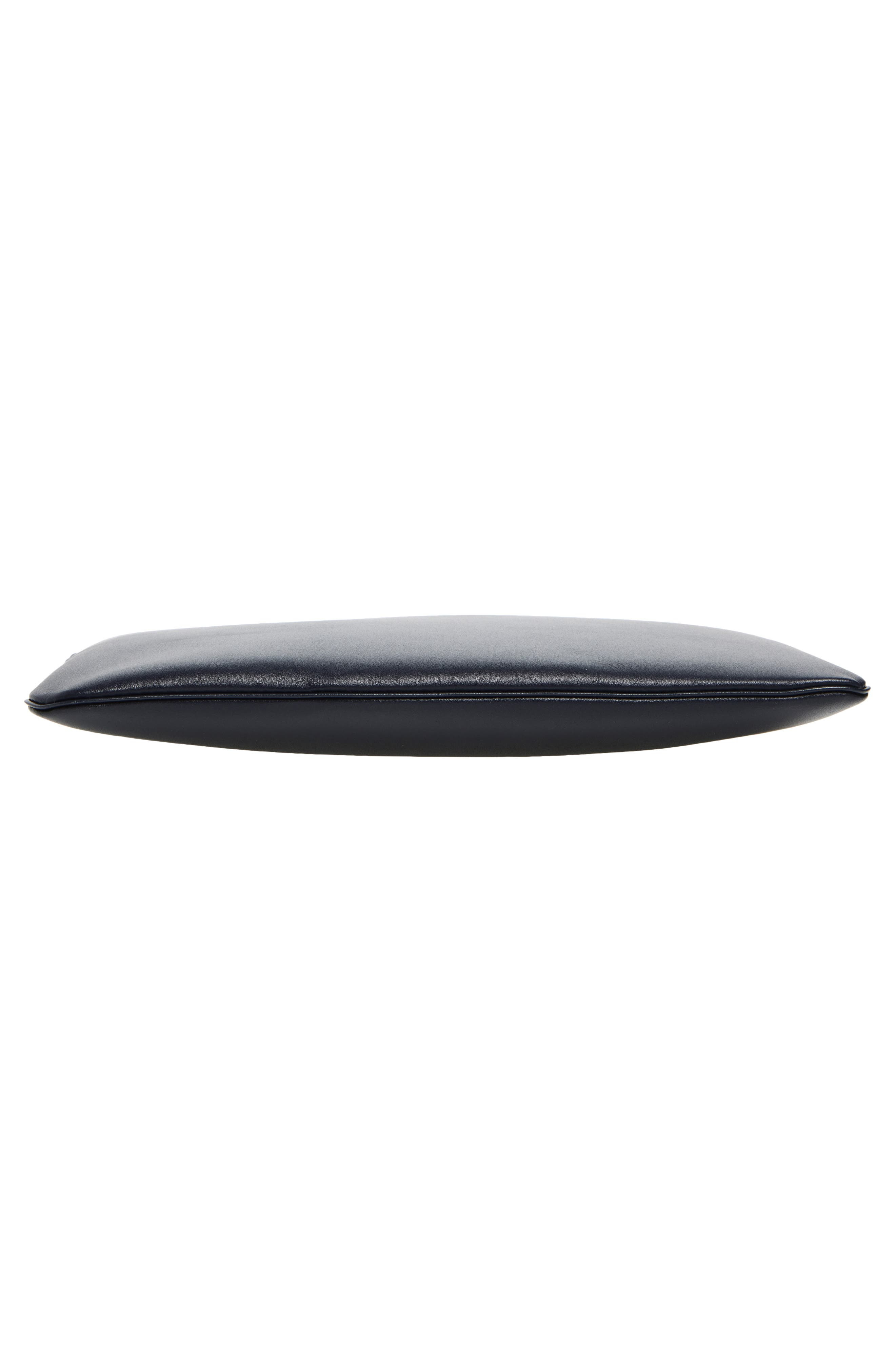 Comme des Garçons Medium Classic Leather Zip-Up Pouch in Navy at Nordstrom - 5