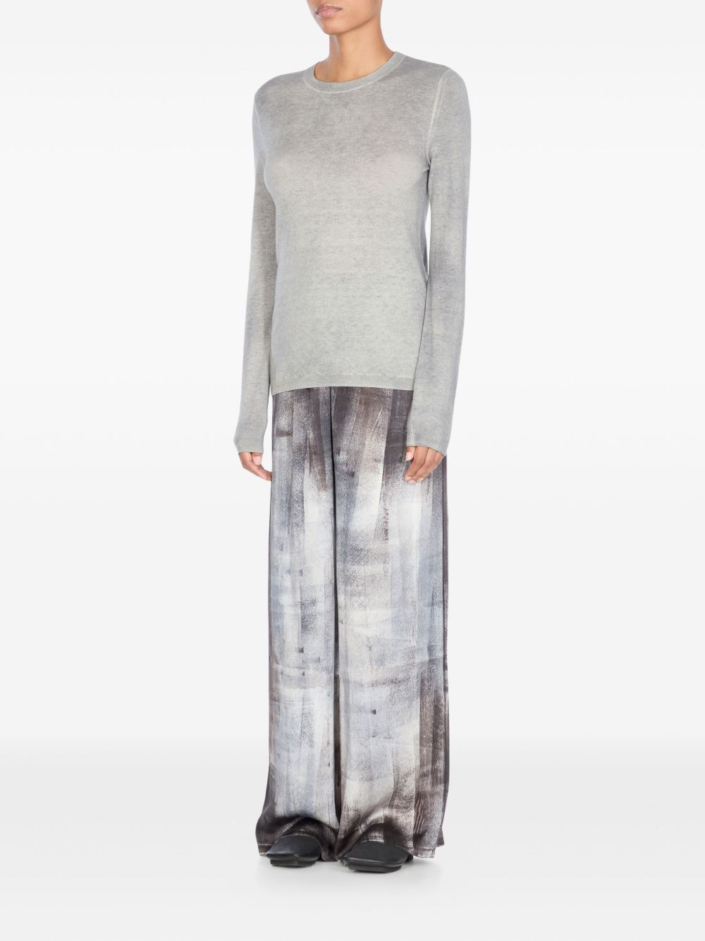 crew-neck cashmere-blend sweater - 2