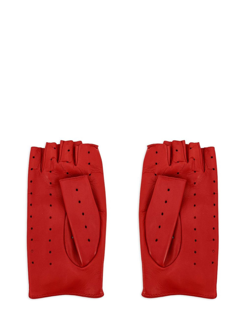 Valentino perforated leather gloves outlook