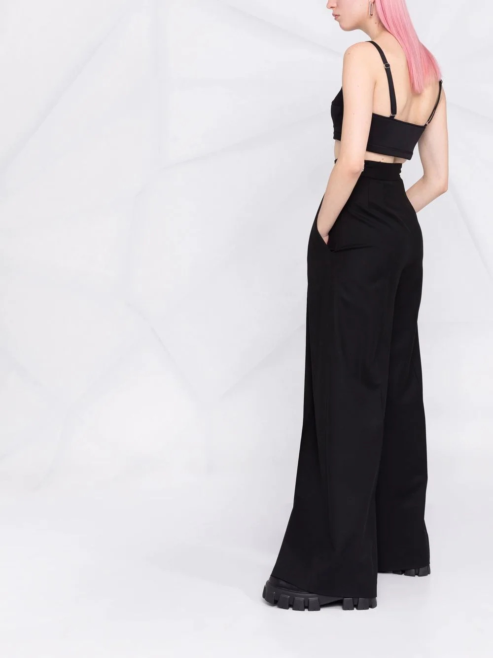 zipped crop top - 6