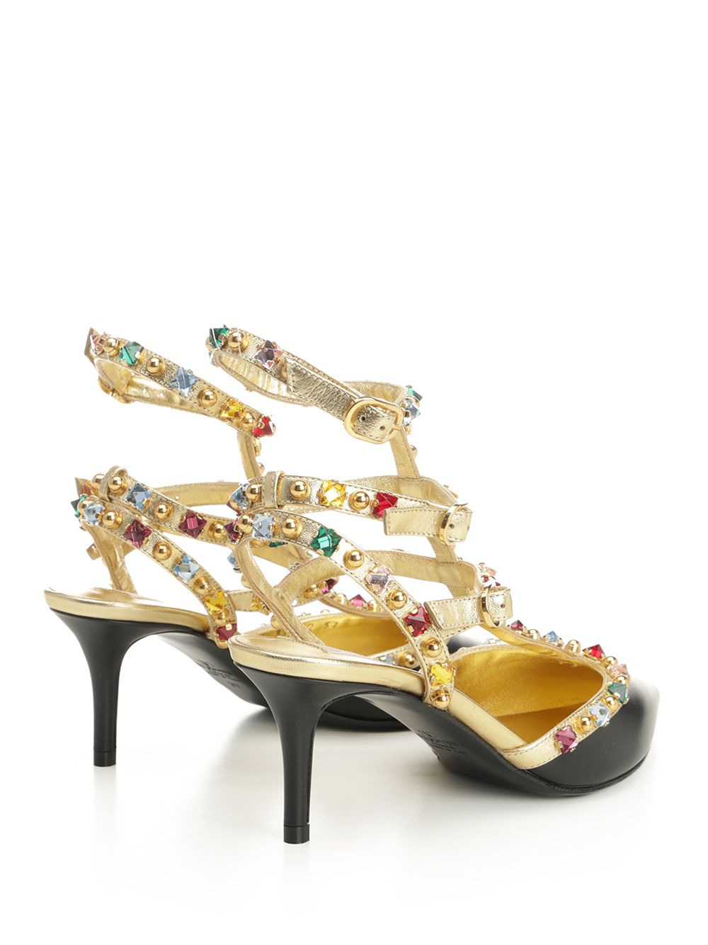 Rockstud Sandals Black - 3