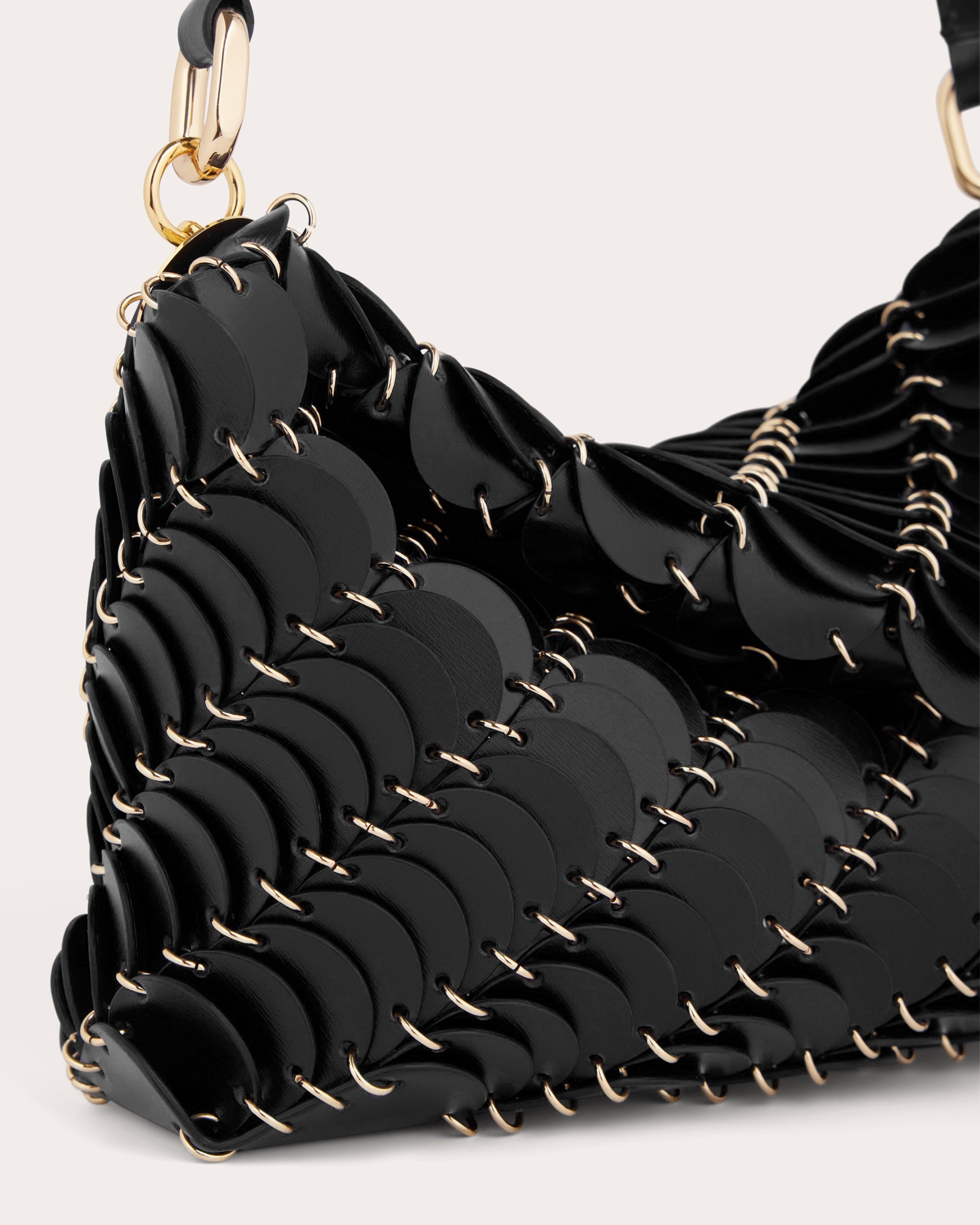 Paco Embellished Leather Shoulder Bag - 4