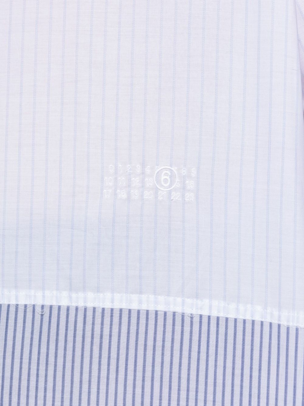 striped panelled shirt - 5