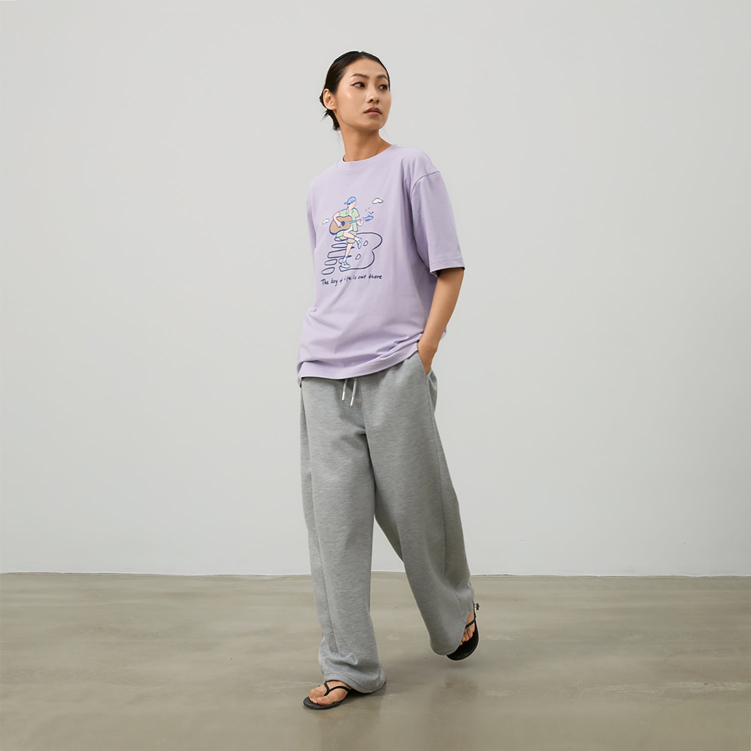New Balance x PK Guitar Graphic T-Shirt 'Light Purple' NEE26021-DV - 6