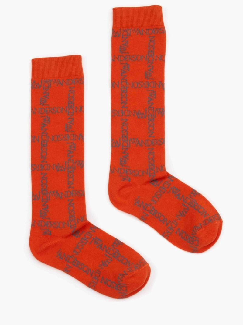 LOGO GRID LONG SOCKS 1