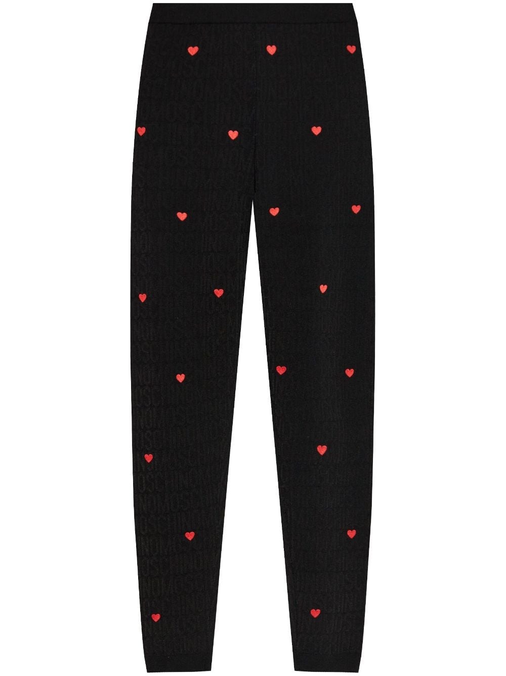 jacquard-logo woll leggings - 1
