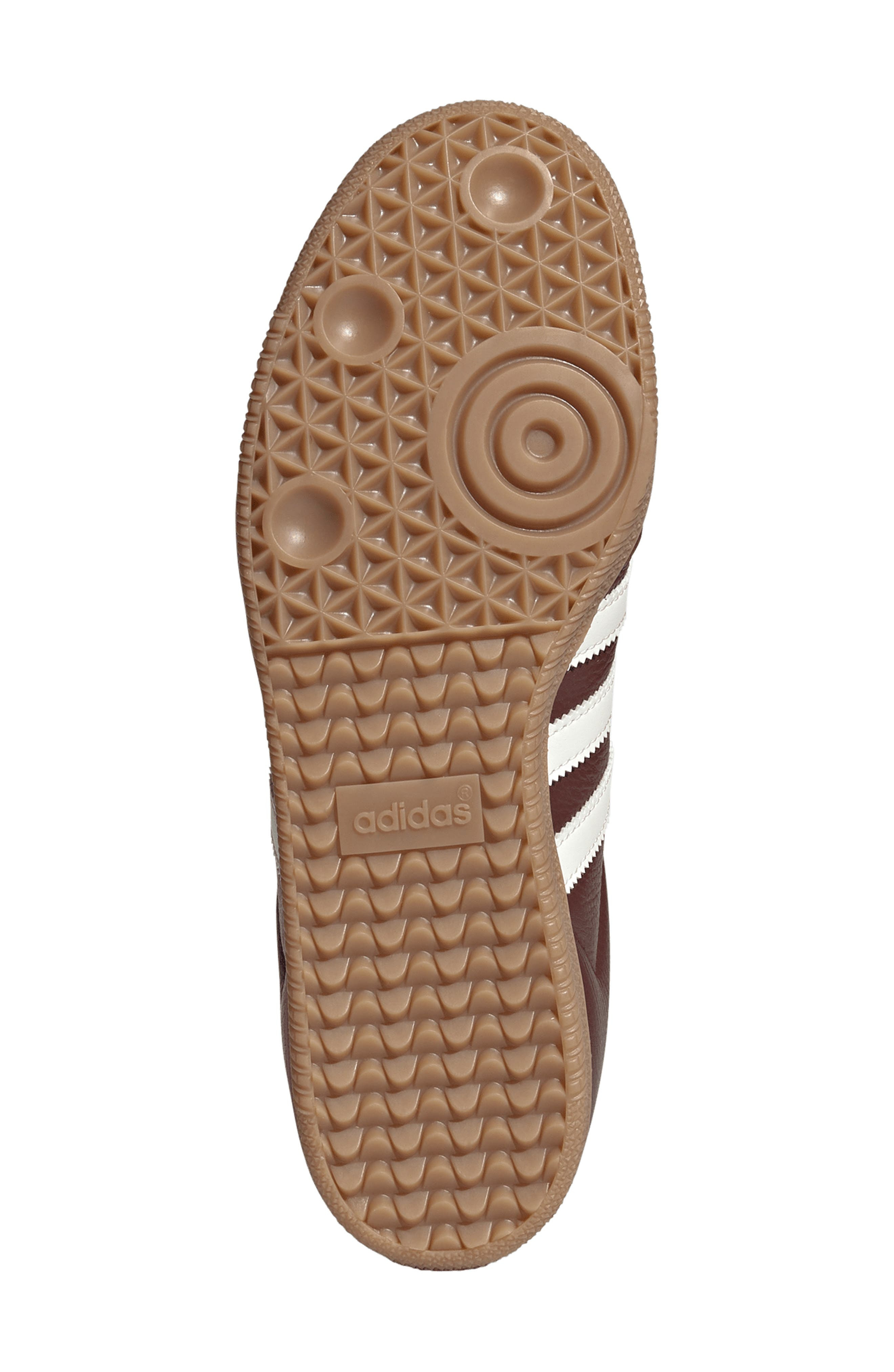 adidas Samba OG Sneaker in Fox Brown/Off White/Gum at Nordstrom - 5