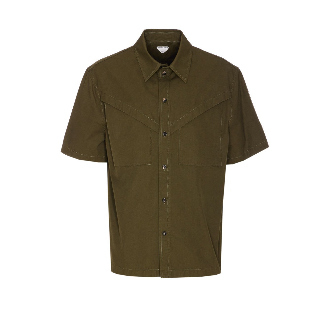 Bottega Veneta Men Cotton Twill Shirt - 1