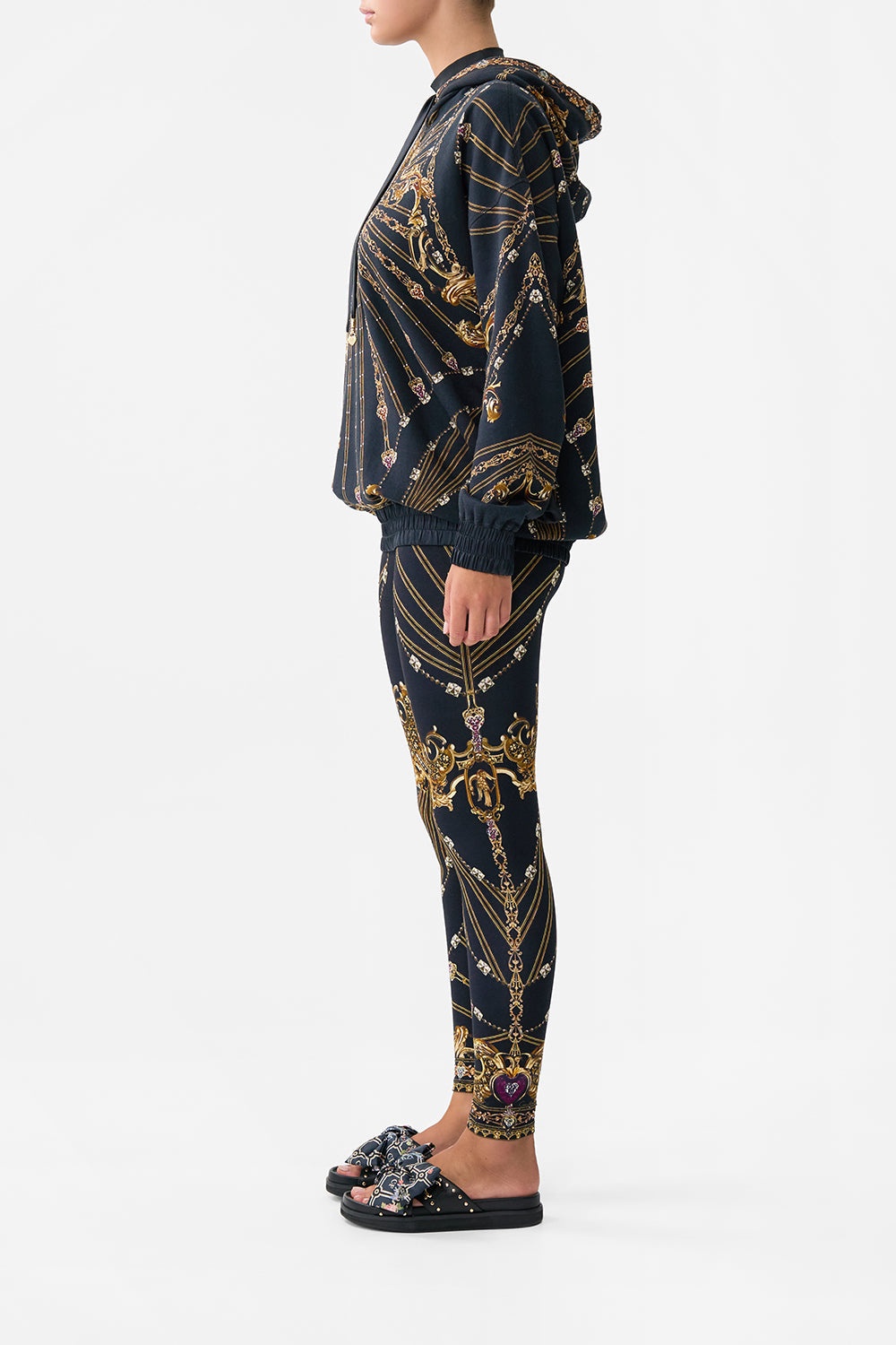 SILK BAND OVERSIZED HOODIE WITH POCKETS - 10