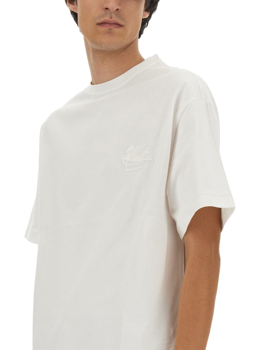 Tシャツ・カットソー Etro T-Shirt With Pegasus Embroidery Etro Etro Men T-Shirt With Pegasus Embroidery | luosophy
