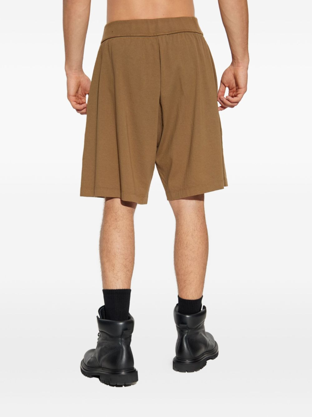 logo-print cotton shorts - 4