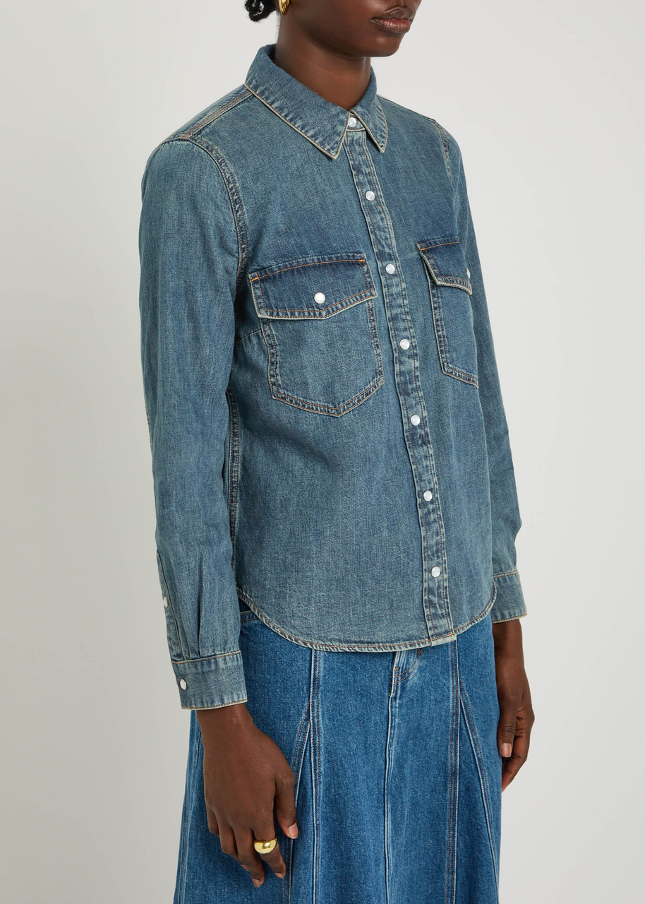 Veronica Beard Noah Denim Shirt - 2