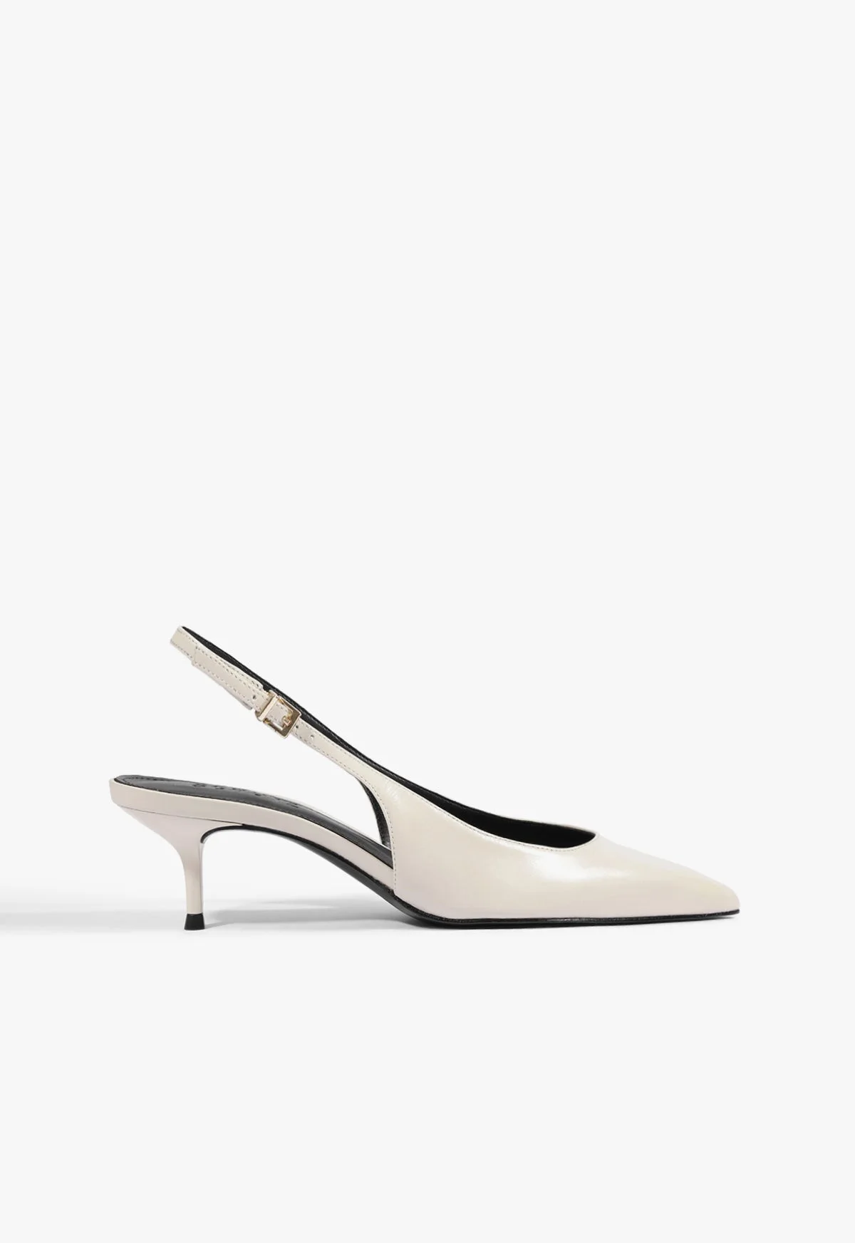 Paola Mid Leather Pump - 1