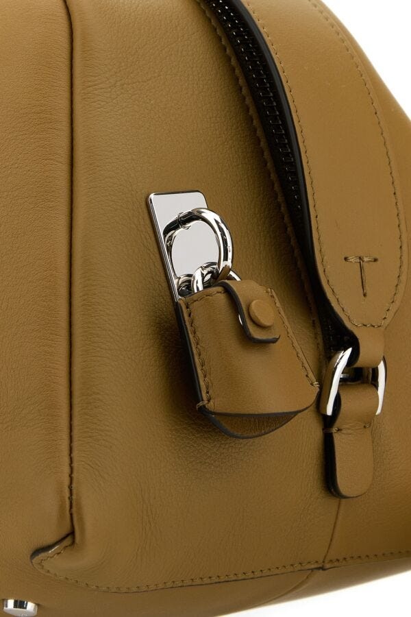 ハンドバッグ TODS KHAKI LEATHER MEDIUM DARSENA HANDBAG Woman BROWN Tod's Darsena in Leather Medium