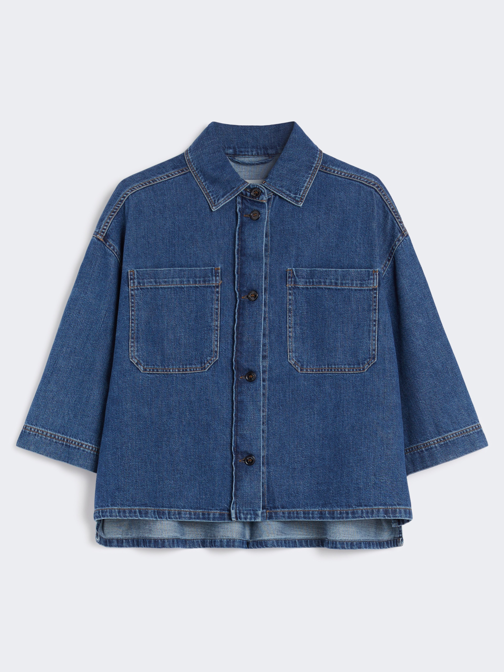 ENZA Denim cropped shirt - 1