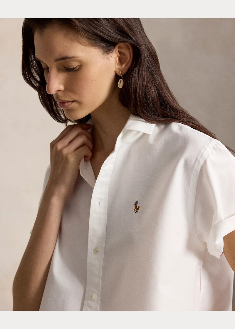 Cotton Oxford Short-Sleeve Shirt 5