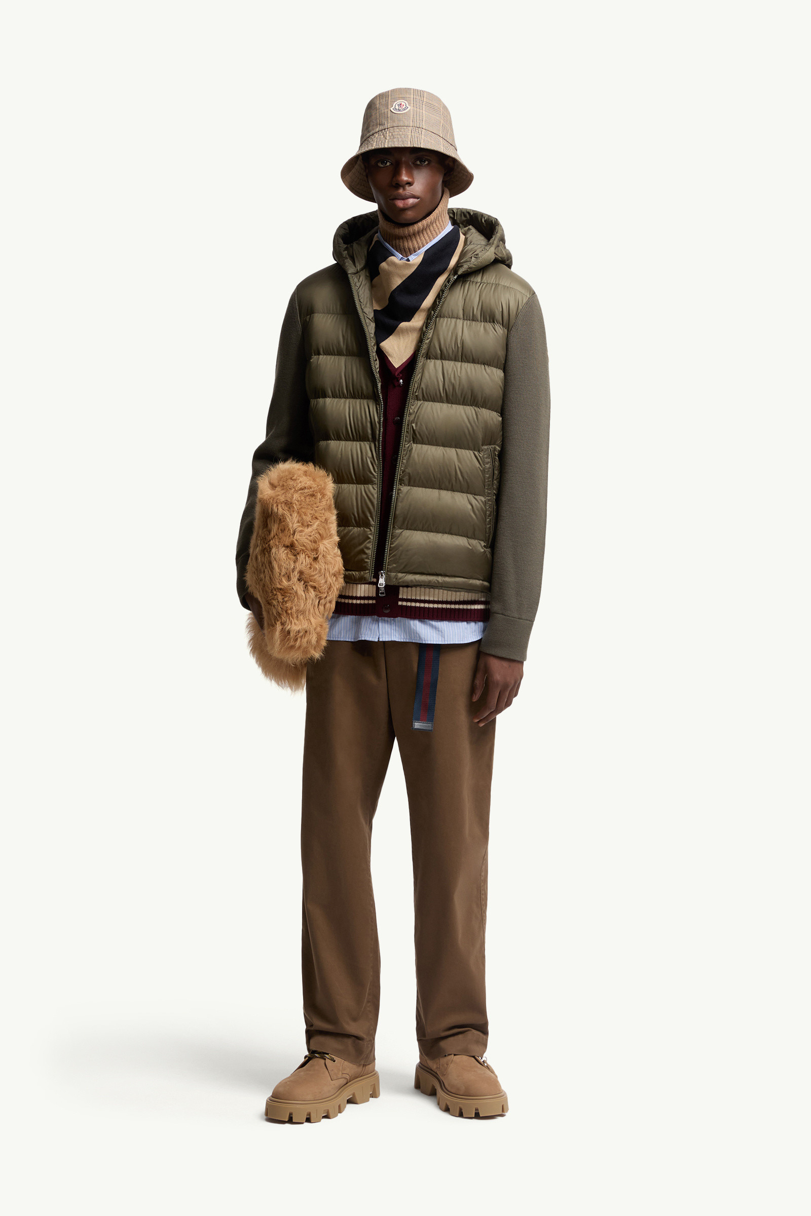 Padded Wool Zip-Up Hoodie - 2