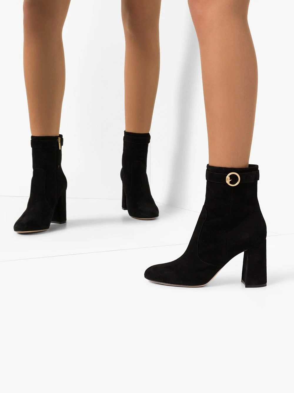 85mm buckled ankle boots - 3