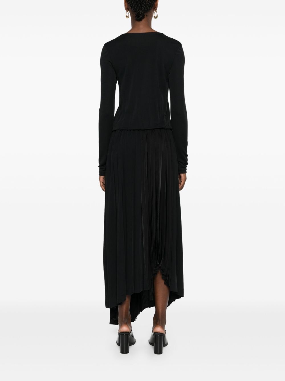 plissÃ© midi dress - 4