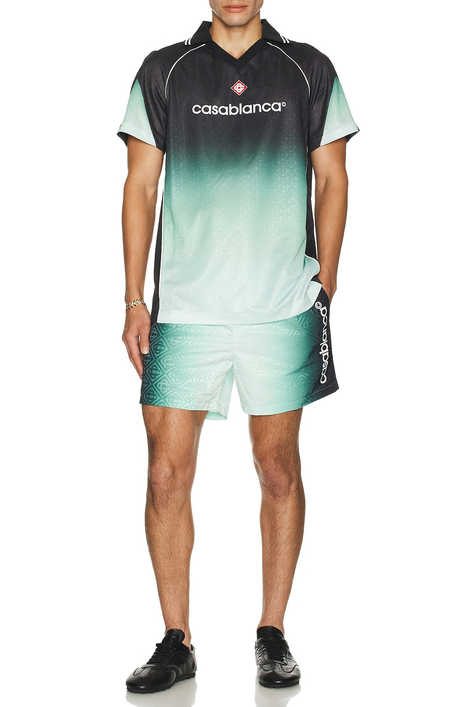 Jacquard Printed Swim Shorts - 5