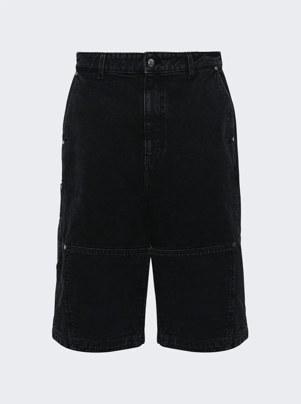 Washed Canvas Reza Short Black - 1