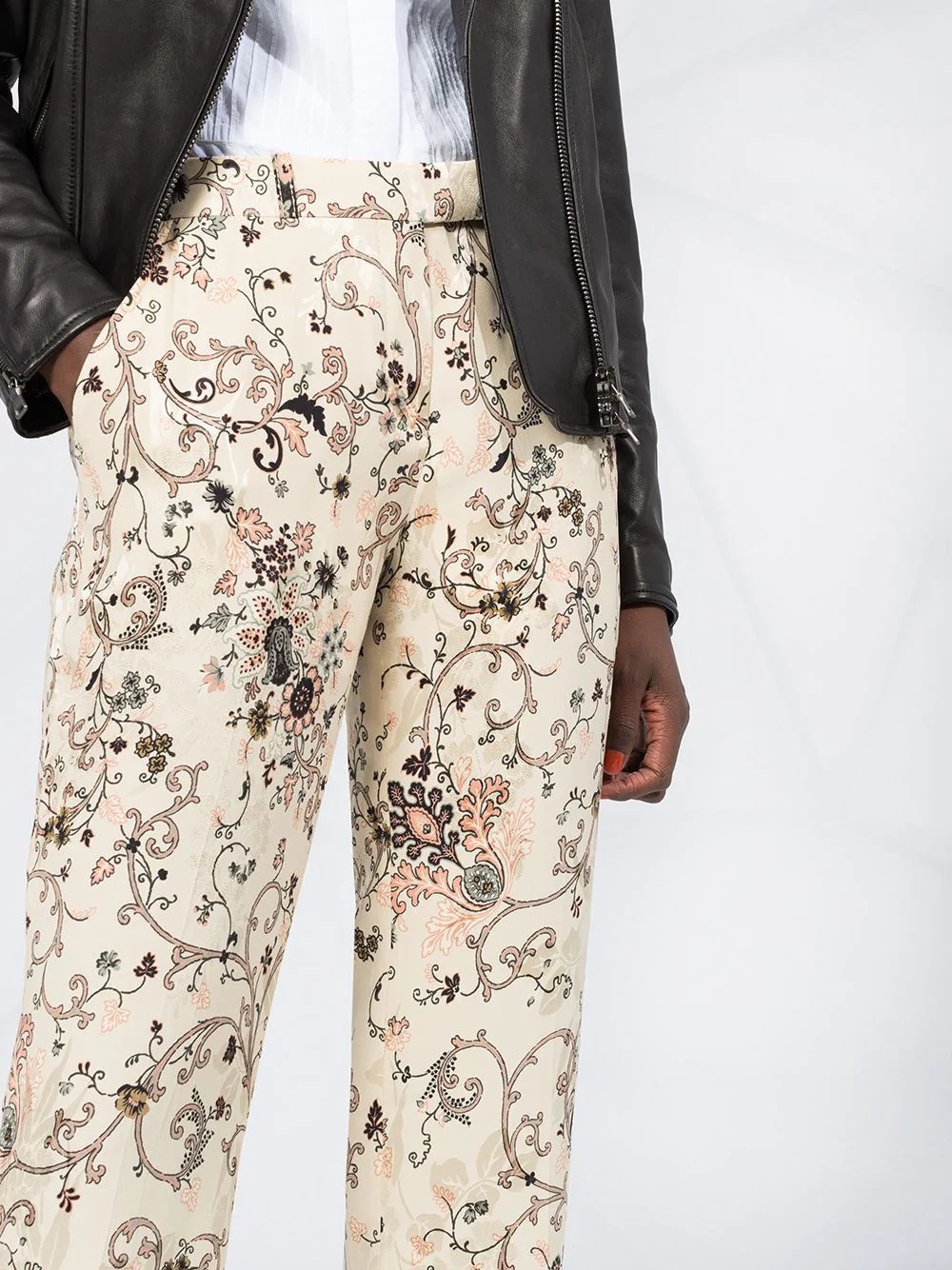 paisley-print flared trousers - 5