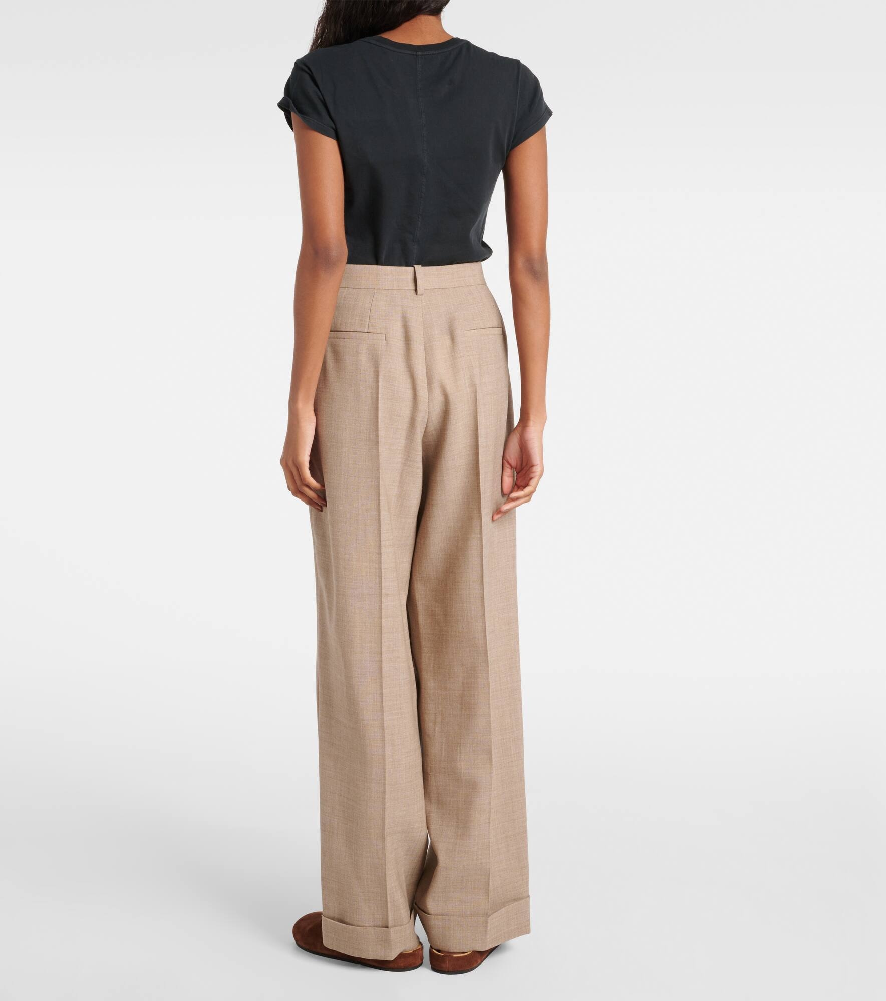 Tor virgin wool wide-leg pants - 3
