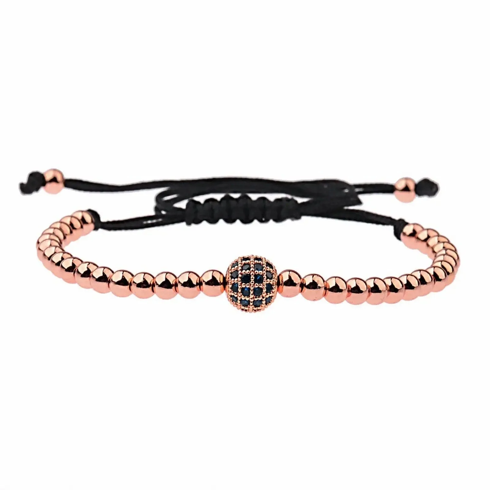 Bracelet - Rose Gold Globe Pavé - 1