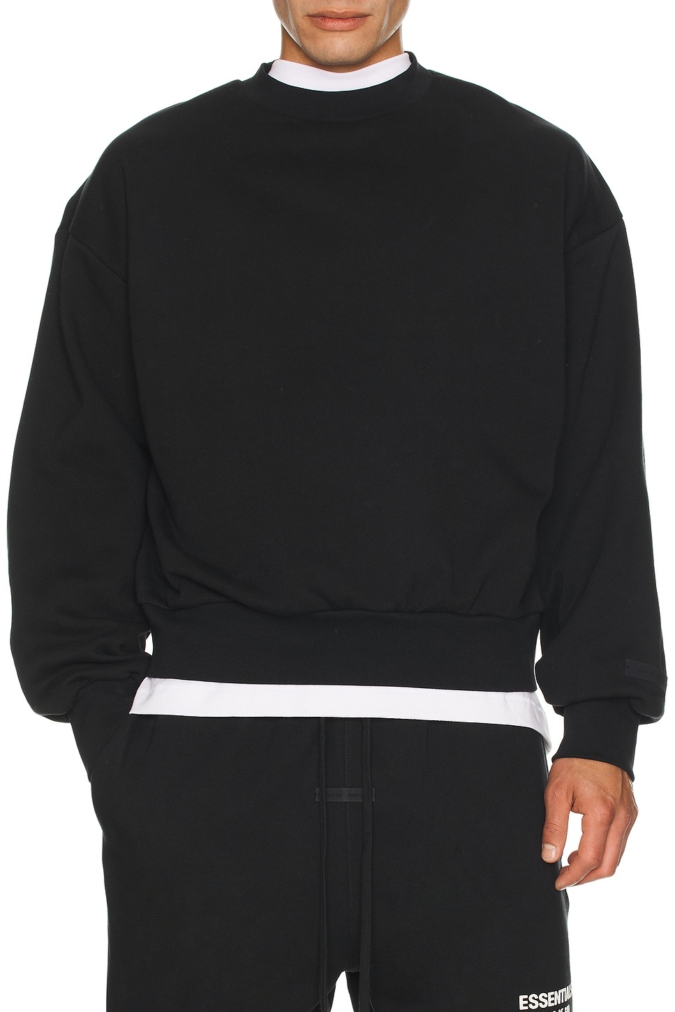 Classic Fit Fleece Crew Neck Sweatshirt - 4