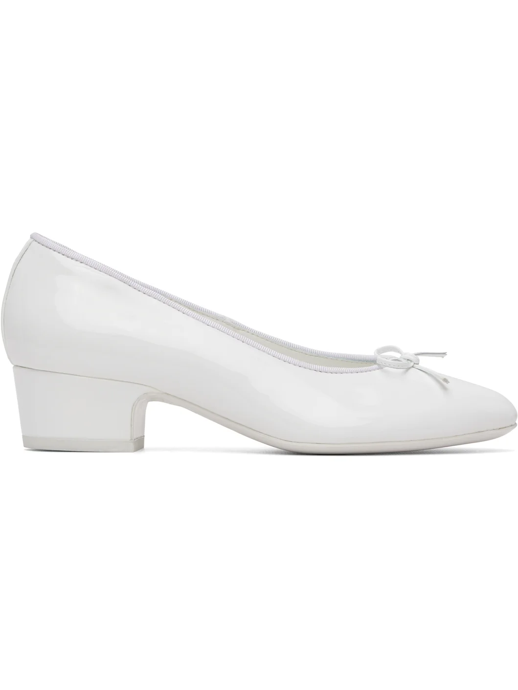 White Ballet Pump 40 Heels - 1